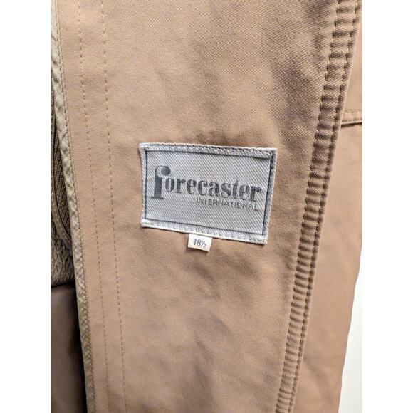 Vintage Forecaster International Trench Coat Lined Jacket Tan Brown Button Front - Picture 5 of 14